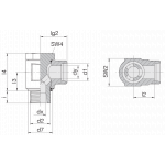 Соединение поворотное 24-BCE-S10-G3/8E