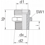 Соединение штуцерное 24-SDS-L10-R1/4T