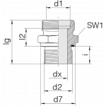 Соединение штуцерное 24-SDS-L12-M14E