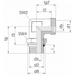 Соединение с контргайкой 24-SDAE-S30-M42F