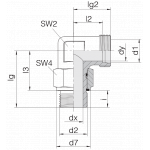 Соединение с контргайкой 24-SDAE-L6-M12E
