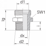 Соединение штуцерное 24-SDS-LL6-N1/8T