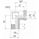 Соединение штуцерное 24-SDE-L18-M22T