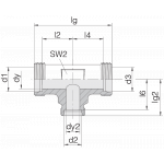 Соединение трубное 24-T-S25-S30-S25