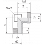 Соединение штуцерное 24-SDE-L12-R1/4T-P