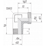 Соединение штуцерное 24-SDE-S8-R1/4T-P