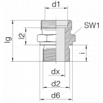 Соединение штуцерное 24-SDS-S10-G1/4B