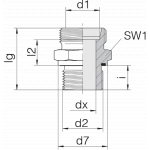 Соединение штуцерное 24-SDS-L12-G1/4E