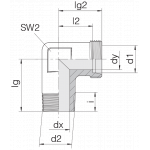 Соединение штуцерное 24-SDE-L15-R3/8T