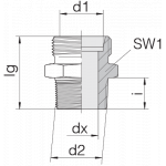 Соединение штуцерное 24-SDS-L10-R3/8T