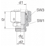 Соединение с гайкой 24-SWOS-S20-S6