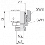 Соединение с гайкой 24-SWOS-S30-S16