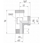 Соединение штуцерное 24-SDL-LL6-M10T