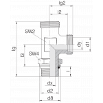Соединение с контргайкой 24-SDAL-L6-M10F
