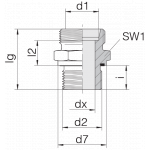 Соединение штуцерное 24-SDS-L42-M48E