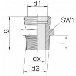 Соединение штуцерное 24-SDS-S12-N1/2T