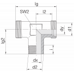 Соединение штуцерное 24-SDT-S6-R1/4T-P