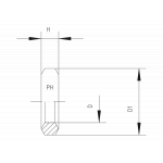 DKRi - уплотнительные кольца с кромкой для внутренней резьбы