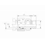 Метрическая - цилиндрическая резьба