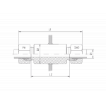 Переборочные резьбовые соединения ESV - с накидной гайкой типа SC