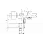 Метрический - цилиндрический - заранее собранный - SC