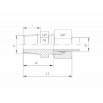 Метрическая - коническая резьба - стандартное исполнение