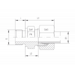 Метрический - цилиндрическая резьба - Б - стандартное исполнение