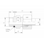 UNF - с накидной гайкой типа SC