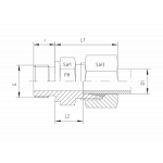 Метрическая - цилиндрическая резьба - Б - стандартное исполнение