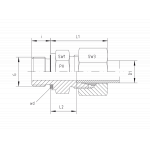 Метрическая - цилиндрическая резьба - мягкое уплотнение wd - с накидной гайкой типа SC