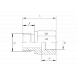 Трубная резьба - цилиндрический - Form B