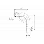 Сварочные ниппели - трубные колена - 90°