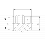 VKA - замковый конус для формы отверстия W DIN 3861