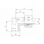 Угловые резьбовые соединения WAS - стандартное исполнение