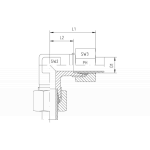 Угловые резьбовые соединения WV - с накидной гайкой типа SC