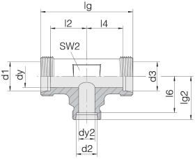 Соединение трубное 24-T-S16-S8-S16