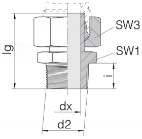 Соединение штуцерное 24-SWSDS-L28-N1T