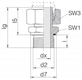 Соединение штуцерное 24-SWSDS-S25-G1E