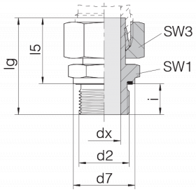 Соединение штуцерное 24-SWSDS-L10-G1/4E