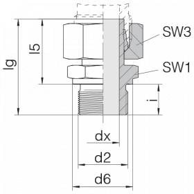 Соединение штуцерное 24-SWSDS-L28-M33B