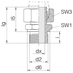 Соединение штуцерное 24-SWSDS-L15-G3/8B