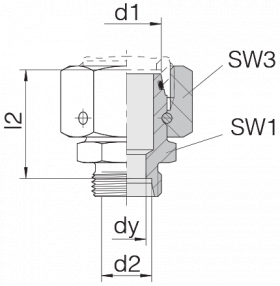 Соединение с гайкой 24-SWOS-L35-L15