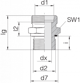 Соединение штуцерное 24-SDS-L8-G1/8E