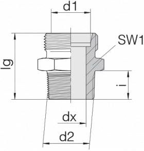 Соединение штуцерное 24-SDS-LL6-R1/8T