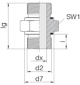 Соединение штуцерное GP-SD2S-G1/2E-G1/2E