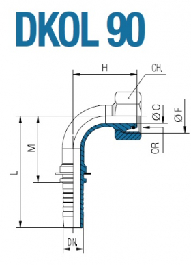 Фитинг  DKOL 90 42L 38