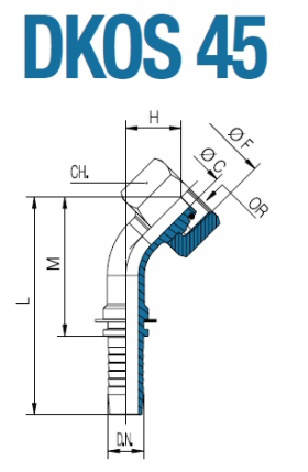 Фитинг  DKOS 45 20S 16