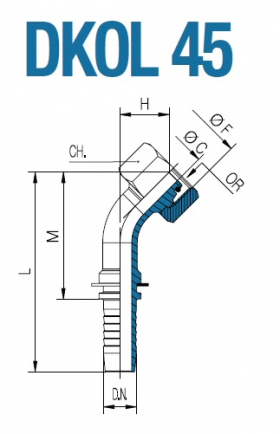 Фитинг  DKOL 45 08L 06