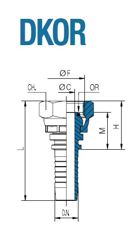 Фитинг  DKOR 3/8" 10