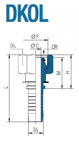 Фитинг  DKOL 22L 19